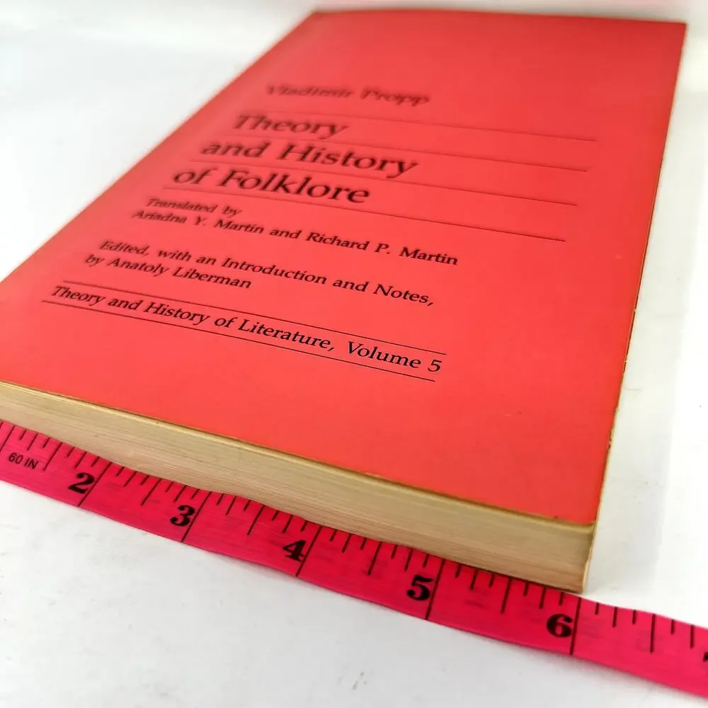 Theory and History of Folklore Volume 5 Literature Propp 1984 Paperback Book VTG
